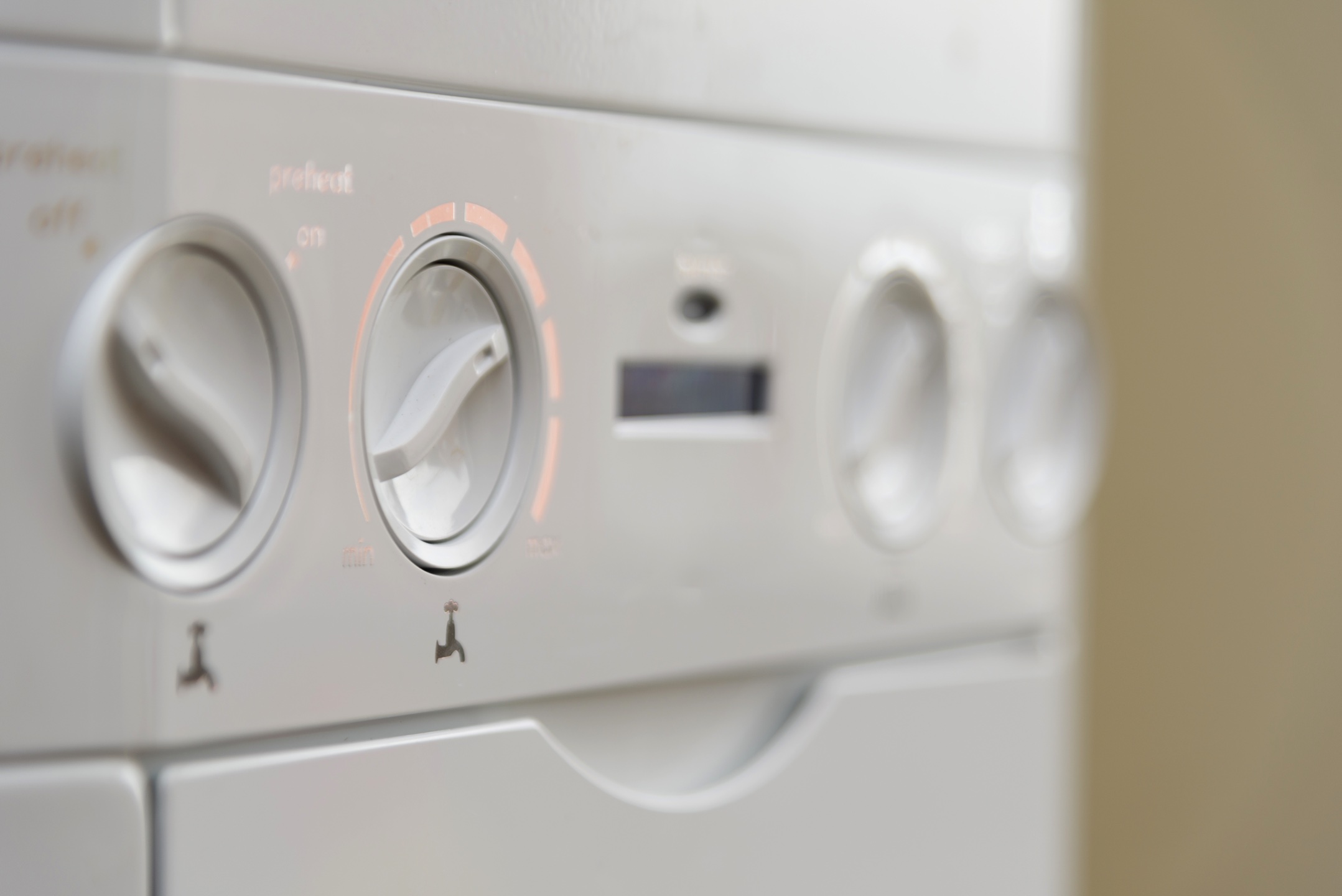 Close-up photo of a boiler inside a house in Southampton.